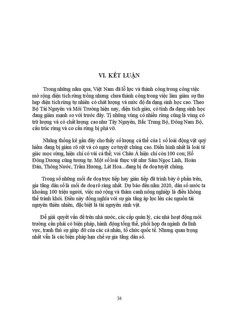 image for page Tình hình dân số và tài nguyên sinh vật trên thế giới và ở Việt Nam