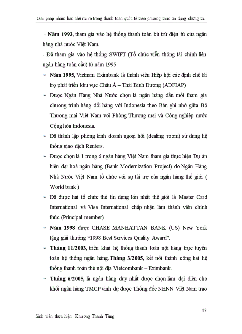 image for page Giải pháp nhằm hạn chế rủi ro trong thanh toán quốc tế theo phương thức tín dụng chứng từ tại ngân hàng thương mại cổ phần xuất nhập khẩu Việt Nam