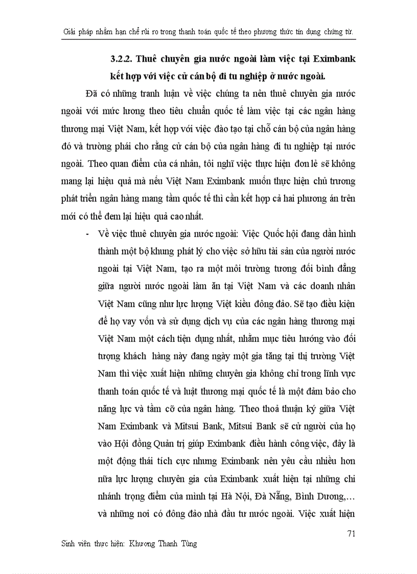 image for page Giải pháp nhằm hạn chế rủi ro trong thanh toán quốc tế theo phương thức tín dụng chứng từ tại ngân hàng thương mại cổ phần xuất nhập khẩu Việt Nam