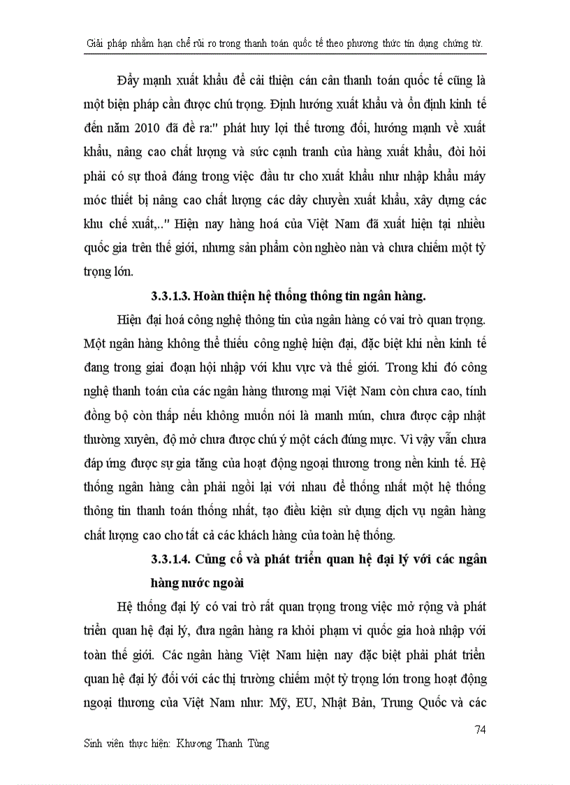 image for page Giải pháp nhằm hạn chế rủi ro trong thanh toán quốc tế theo phương thức tín dụng chứng từ tại ngân hàng thương mại cổ phần xuất nhập khẩu Việt Nam