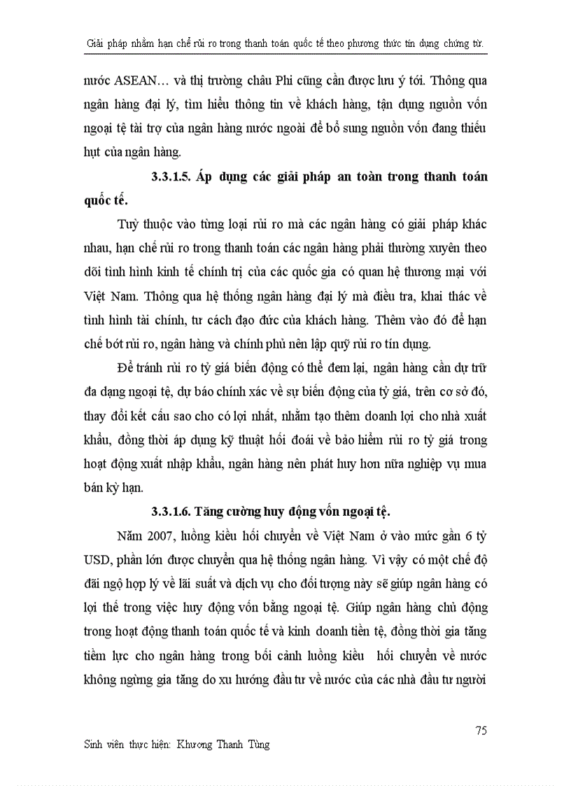 image for page Giải pháp nhằm hạn chế rủi ro trong thanh toán quốc tế theo phương thức tín dụng chứng từ tại ngân hàng thương mại cổ phần xuất nhập khẩu Việt Nam