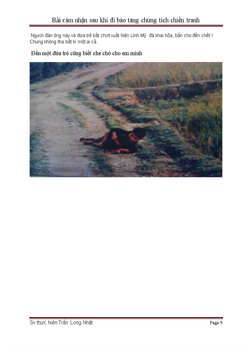 image for page Bài cảm nhận khi tham quan bảo tàng chứng tích chiến tranh môn đường lối đảng cộng sản