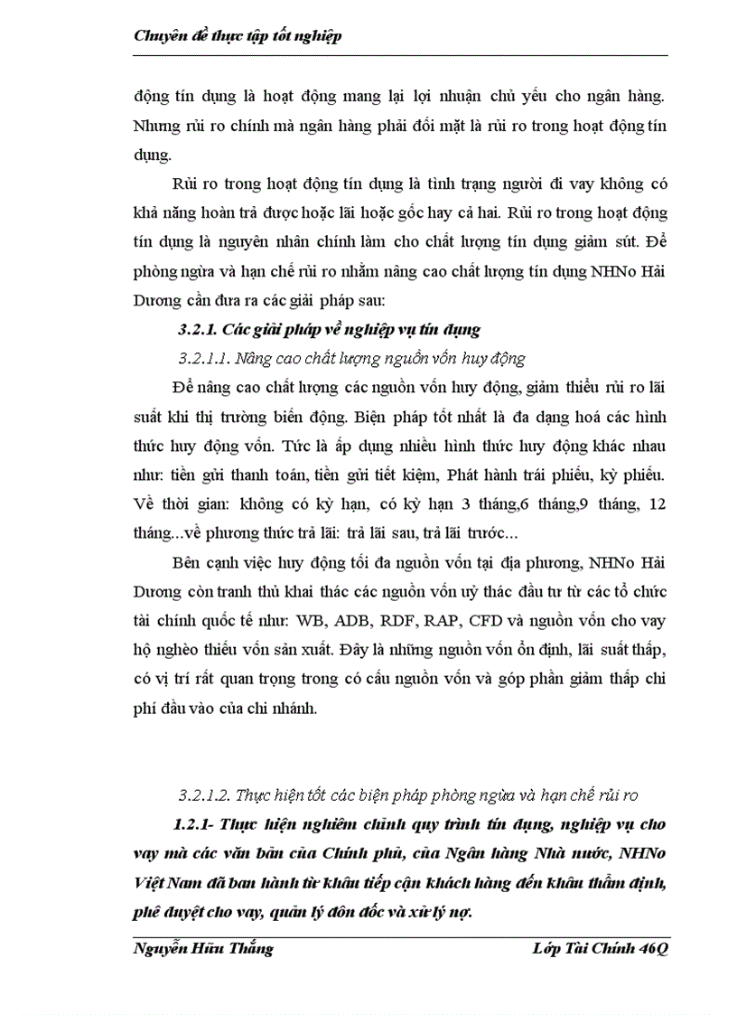 image for page Những giải pháp nâng cao chất lượng tín dụng tại chi nhánh Ngân Hàng Nông Nghiệp và Phát Triển Nông Thôn tỉnh Hải Dương