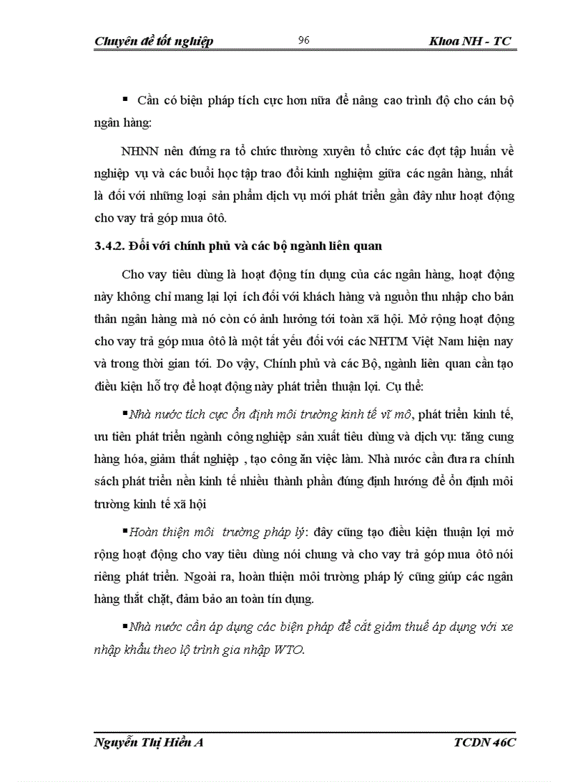 image for page Giải pháp nhằm mở rộng hoạt động cho vay trả góp mua ôtô của VPBank Trần Duy Hưng