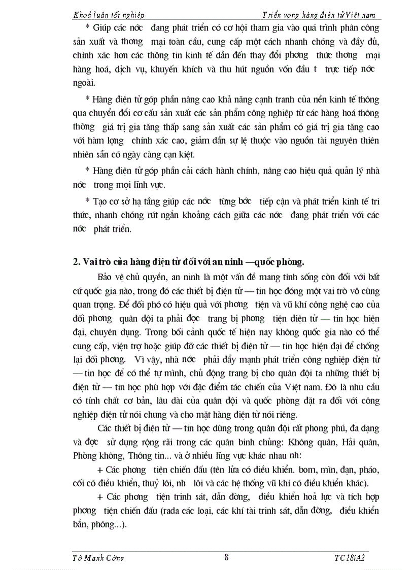 image for page Tổng quan về hàng điện tử Việt Nam