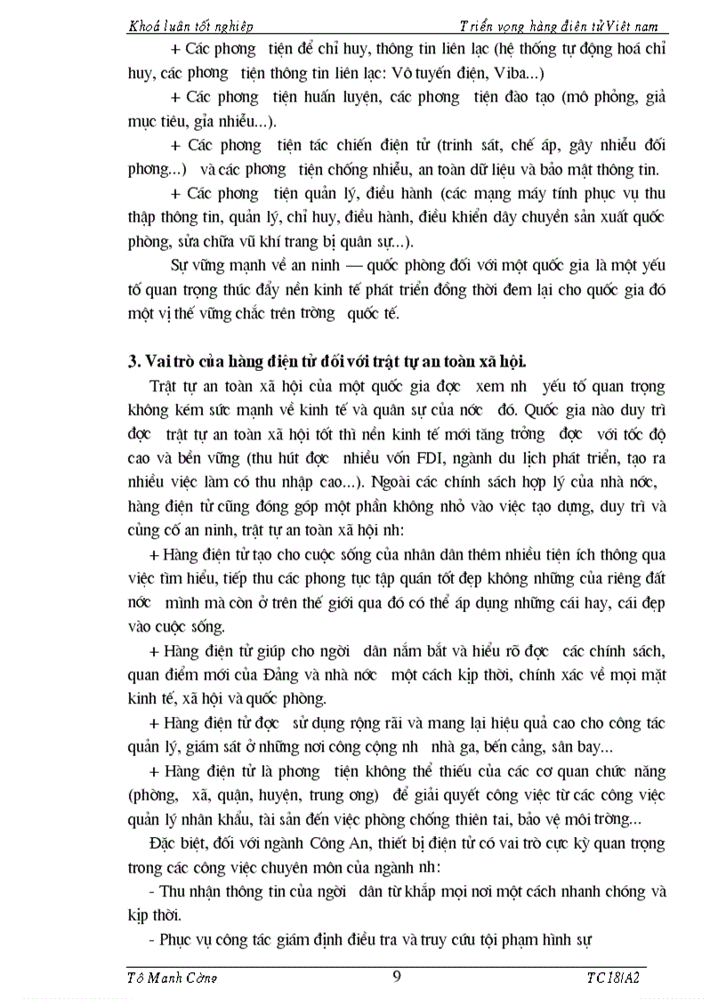 image for page Tổng quan về hàng điện tử Việt Nam