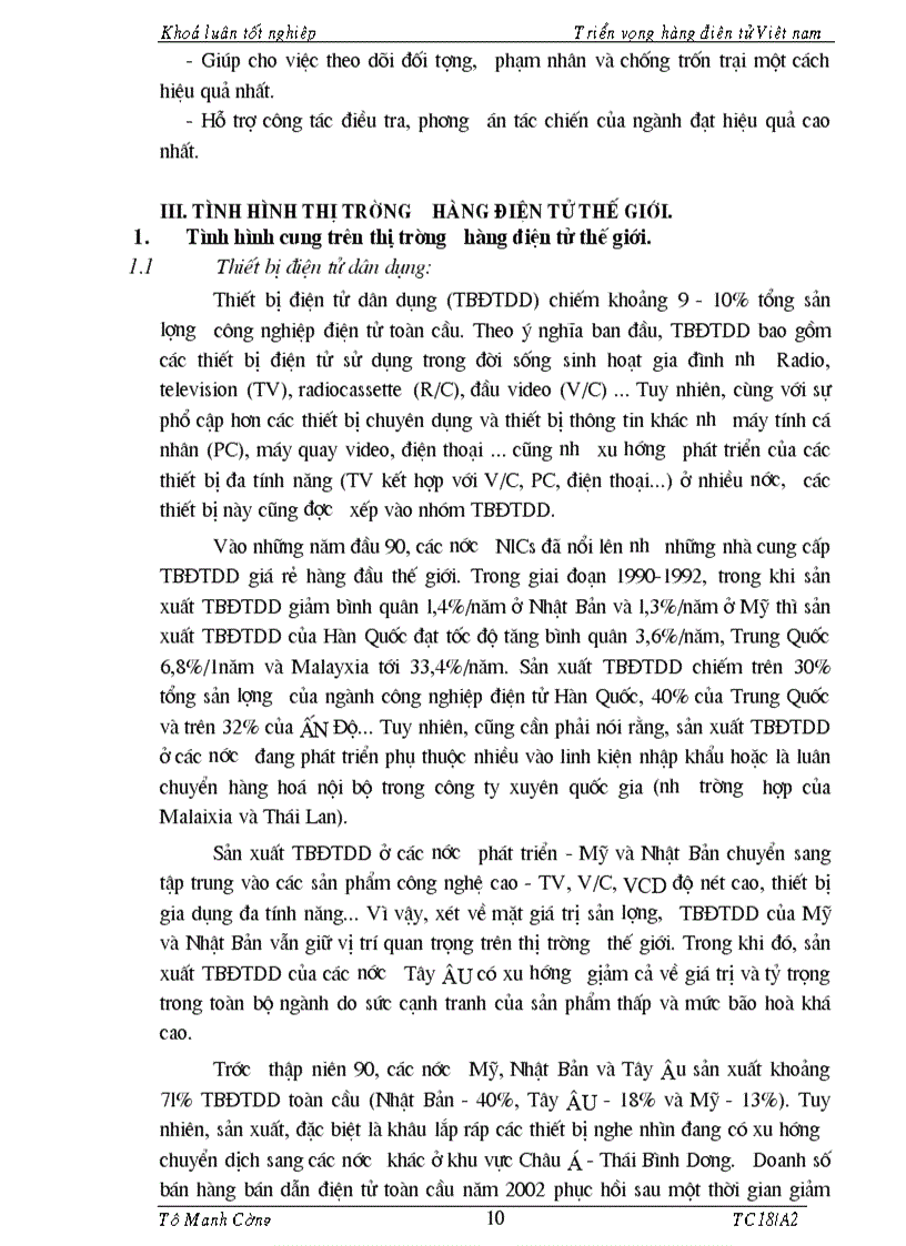 image for page Tổng quan về hàng điện tử Việt Nam