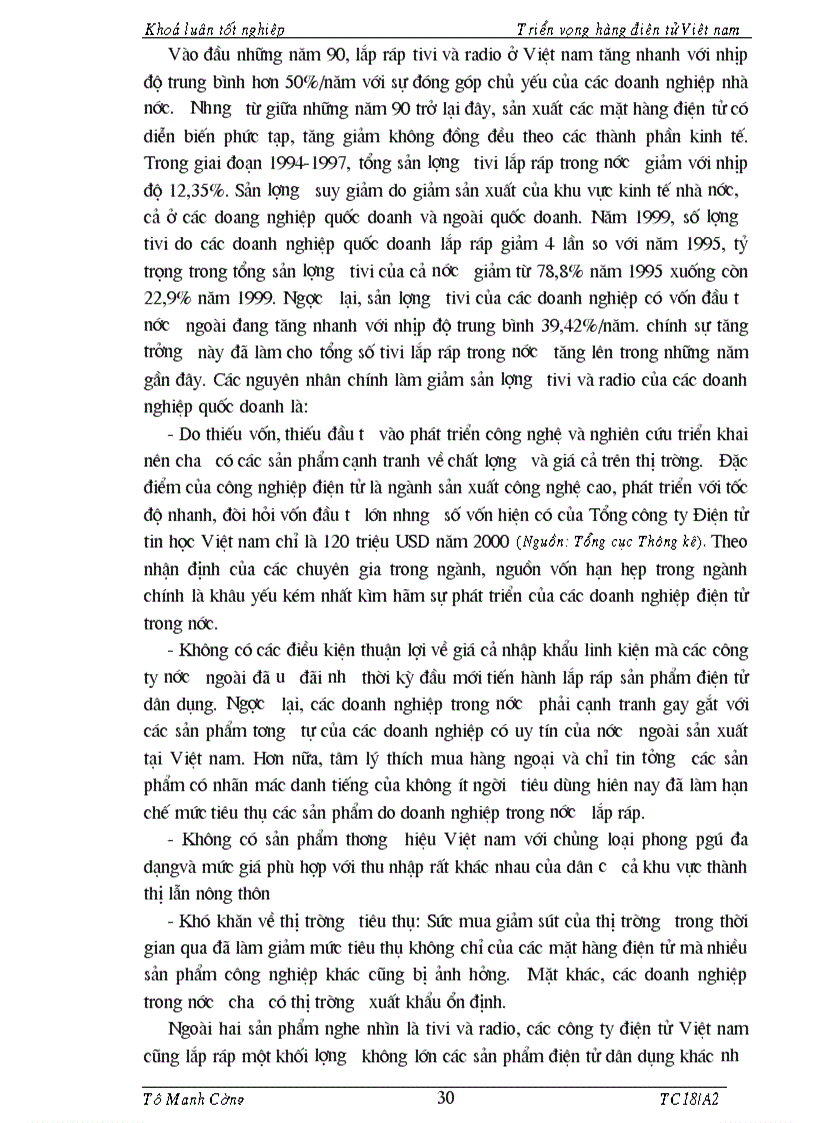 image for page Tổng quan về hàng điện tử Việt Nam