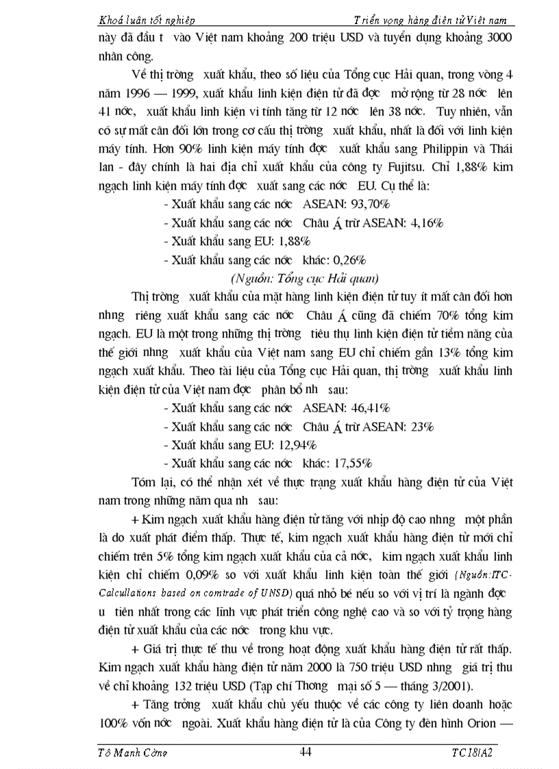 image for page Tổng quan về hàng điện tử Việt Nam