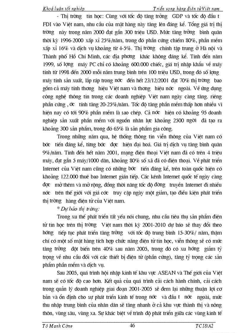 image for page Tổng quan về hàng điện tử Việt Nam