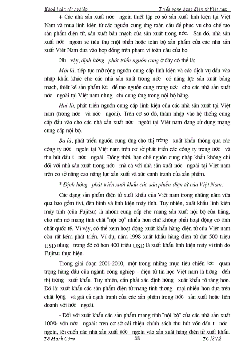 image for page Tổng quan về hàng điện tử Việt Nam