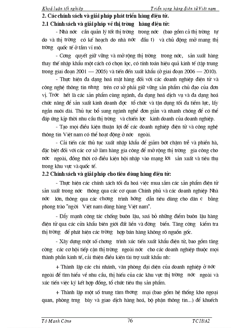 image for page Tổng quan về hàng điện tử Việt Nam