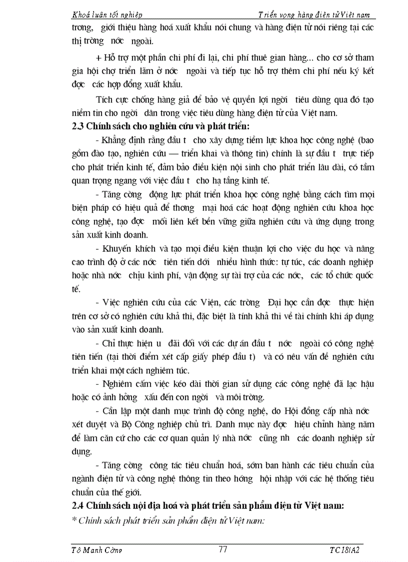 image for page Tổng quan về hàng điện tử Việt Nam