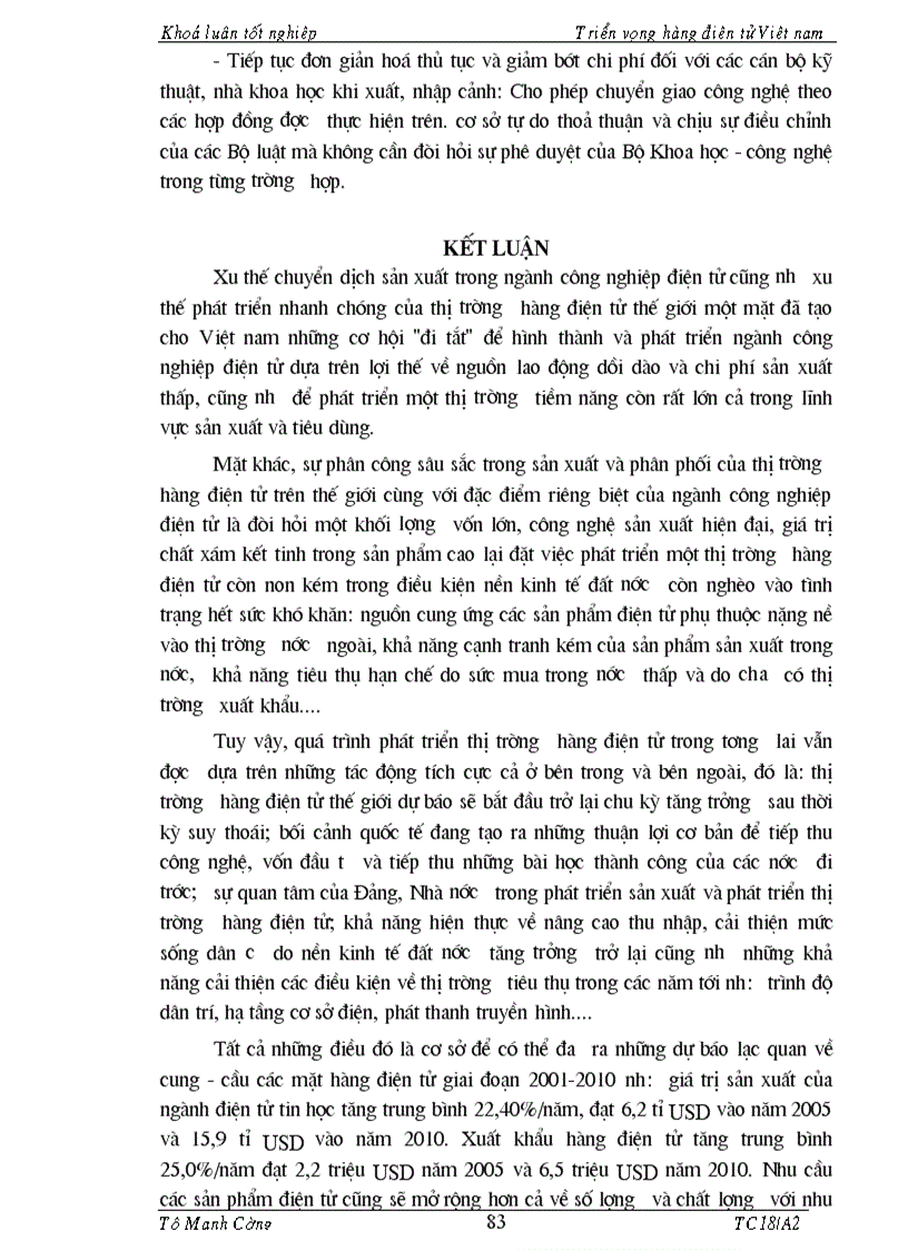 image for page Tổng quan về hàng điện tử Việt Nam