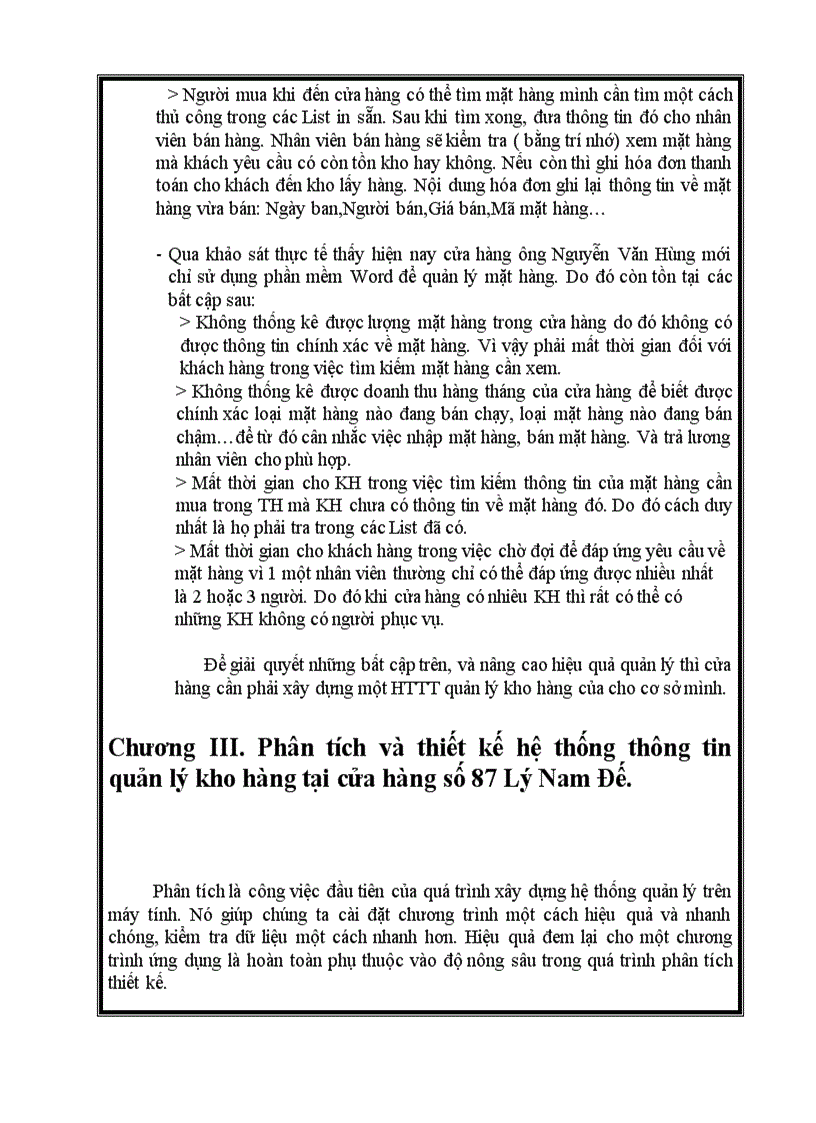 image for page Hệ thống thông tin quản lý kho hàng cho cửa hàng 87 Lý Nam Đế bằng Hệ quản trị cơ sở dữ liệu Visual Foxpro 7 0