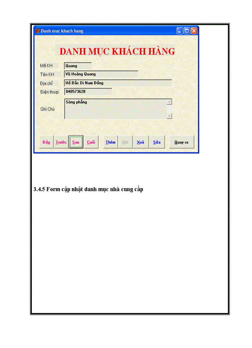 image for page Hệ thống thông tin quản lý kho hàng cho cửa hàng 87 Lý Nam Đế bằng Hệ quản trị cơ sở dữ liệu Visual Foxpro 7 0