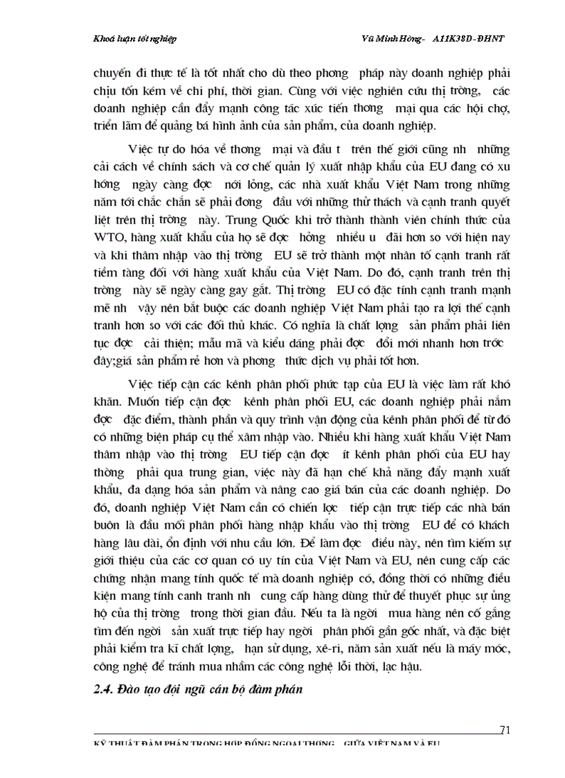 image for page Kỹ thuật đàm phán trong hợp đồng ngoại thương giữa Việt Nam và EU