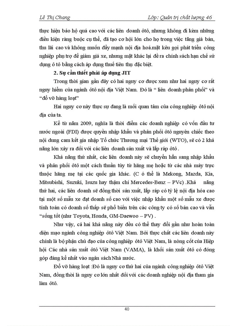 image for page Điều kiện khả năng áp dụng hệ thống JIT just in time trong các doanh nghiệp sản xuất và lắp ráp ô tô Việt Nam