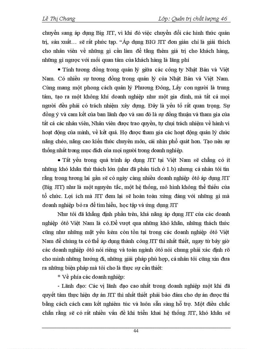 image for page Điều kiện khả năng áp dụng hệ thống JIT just in time trong các doanh nghiệp sản xuất và lắp ráp ô tô Việt Nam