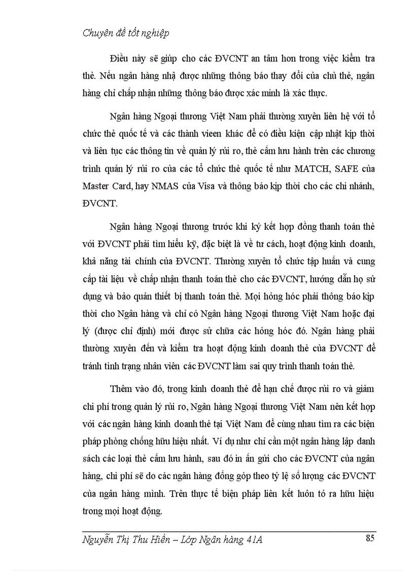 image for page Một số giải pháp nhằm thúc đẩy việc phát hành và thanh toán thẻ tại Ngân hàng Ngoại thương Việt Nam chi nhánh Tp Hồ Chí Minh