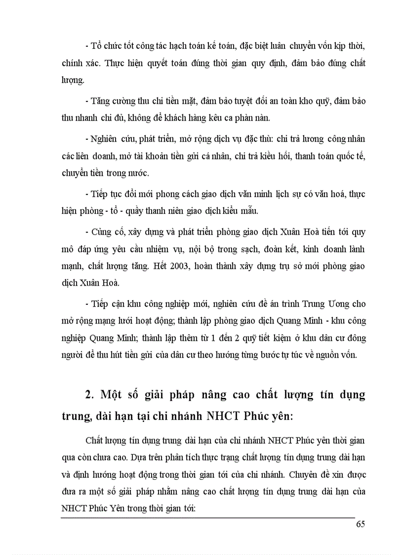 image for page Một số giải pháp nâng cao chất lượng tín dụng trung dài hạn tại Ngân hàng Công thương Sài Gòn