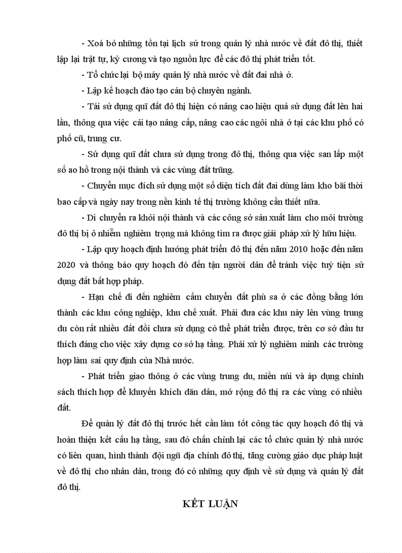 image for page Quản lý và sử dụng đất đô thị trong quá trình công nghiệp hoá hiện đại hoá đất nước