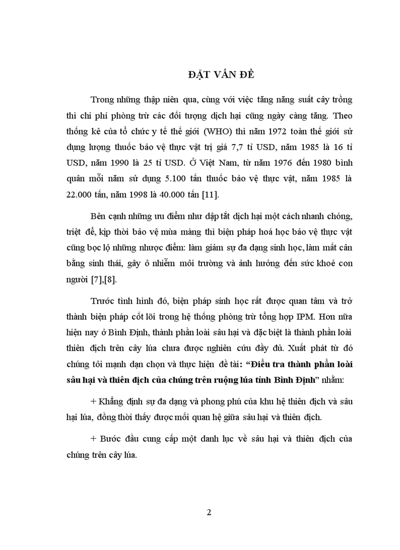 image for page Điều tra thành phần loài sâu hại và thiên địch của chúng trên ruộng lúa tỉnh bình định