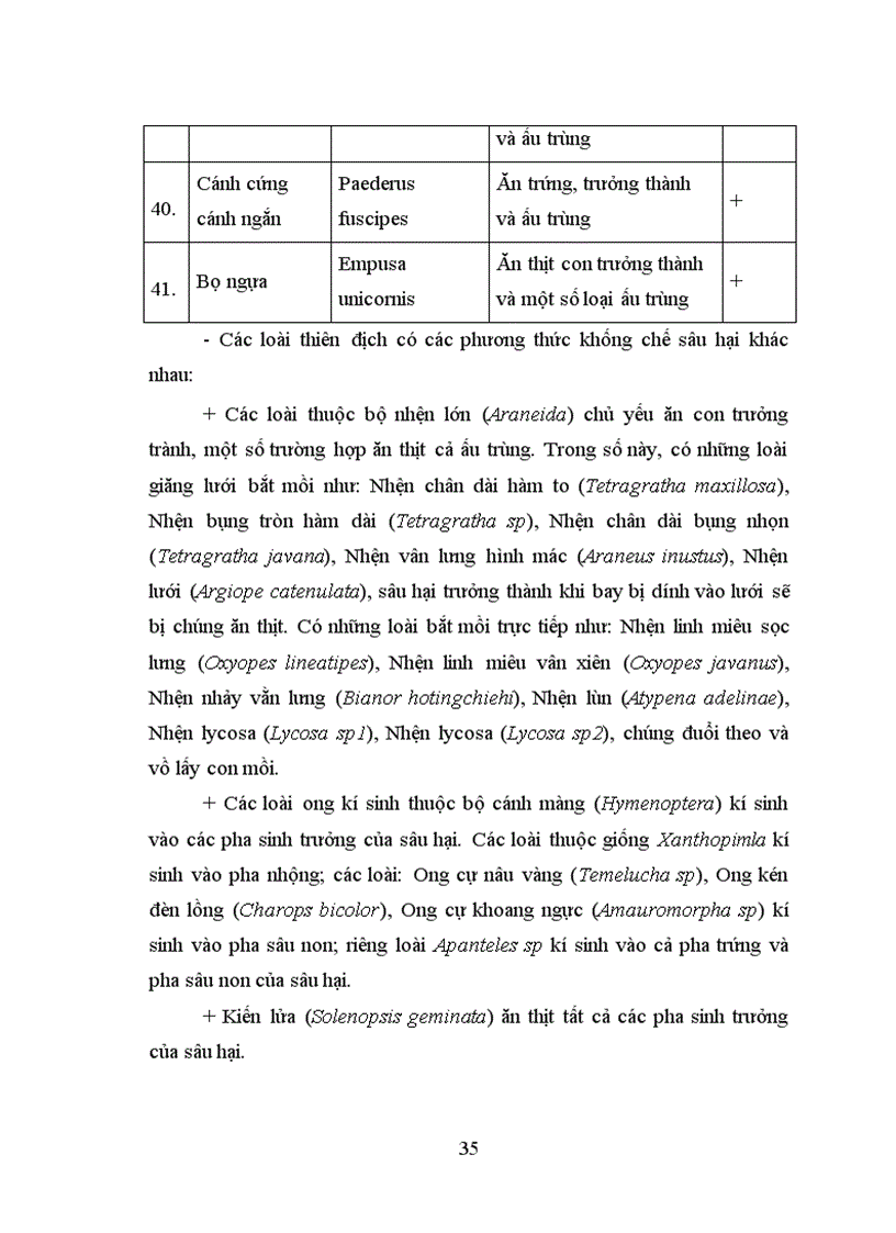 image for page Điều tra thành phần loài sâu hại và thiên địch của chúng trên ruộng lúa tỉnh bình định