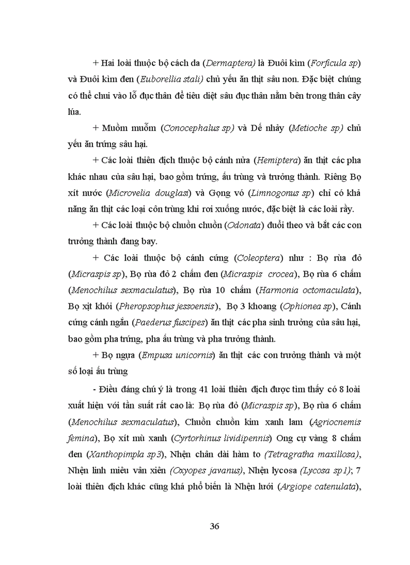 image for page Điều tra thành phần loài sâu hại và thiên địch của chúng trên ruộng lúa tỉnh bình định