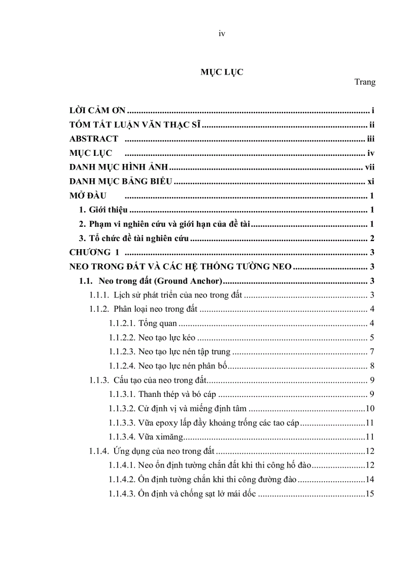 image for page Nghiên cứu khoảng cách bố trí hơp lý của neo trong đất cho hệ thống tường chắn