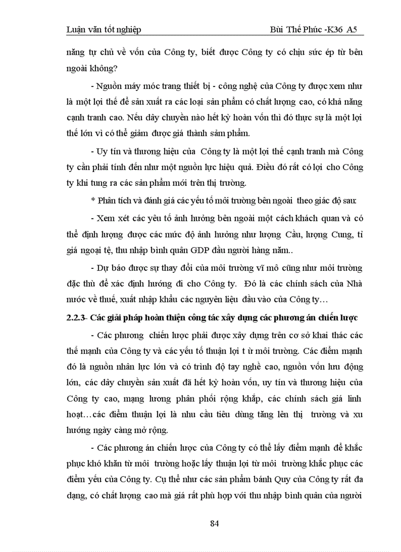 image for page Hoa n thiê n công ta c hoa ch đi nh chiê n lươ c kinh doanh ta i công ty ba nh ke o Ha i Châu