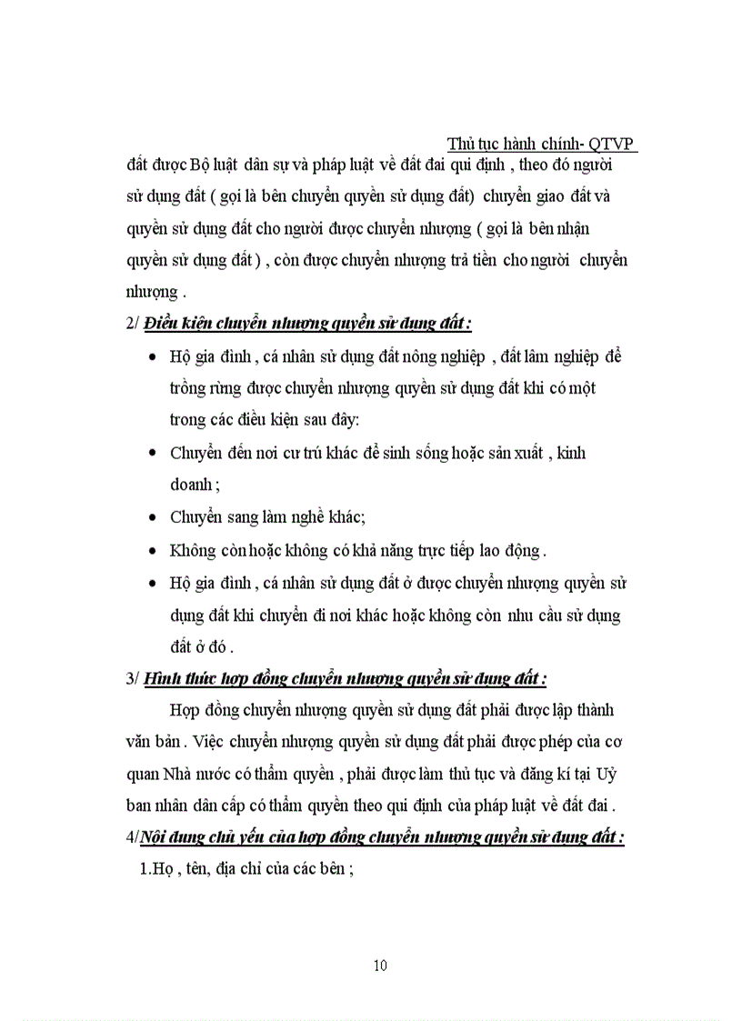 image for page Thủ tục hành chính liên quan đến vấn đề chuyển nhượng quyền sử dụng đất