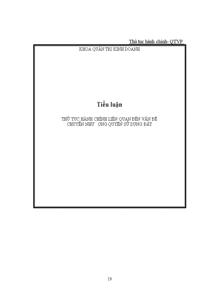 image for page Thủ tục hành chính liên quan đến vấn đề chuyển nhượng quyền sử dụng đất