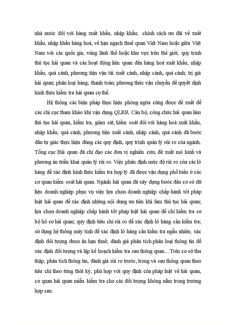 image for page Thực trạng áp dụng quản lý rủi ro trong quy trình thủ tục Hải quan đối với hàng hoá xuất nhập khẩu