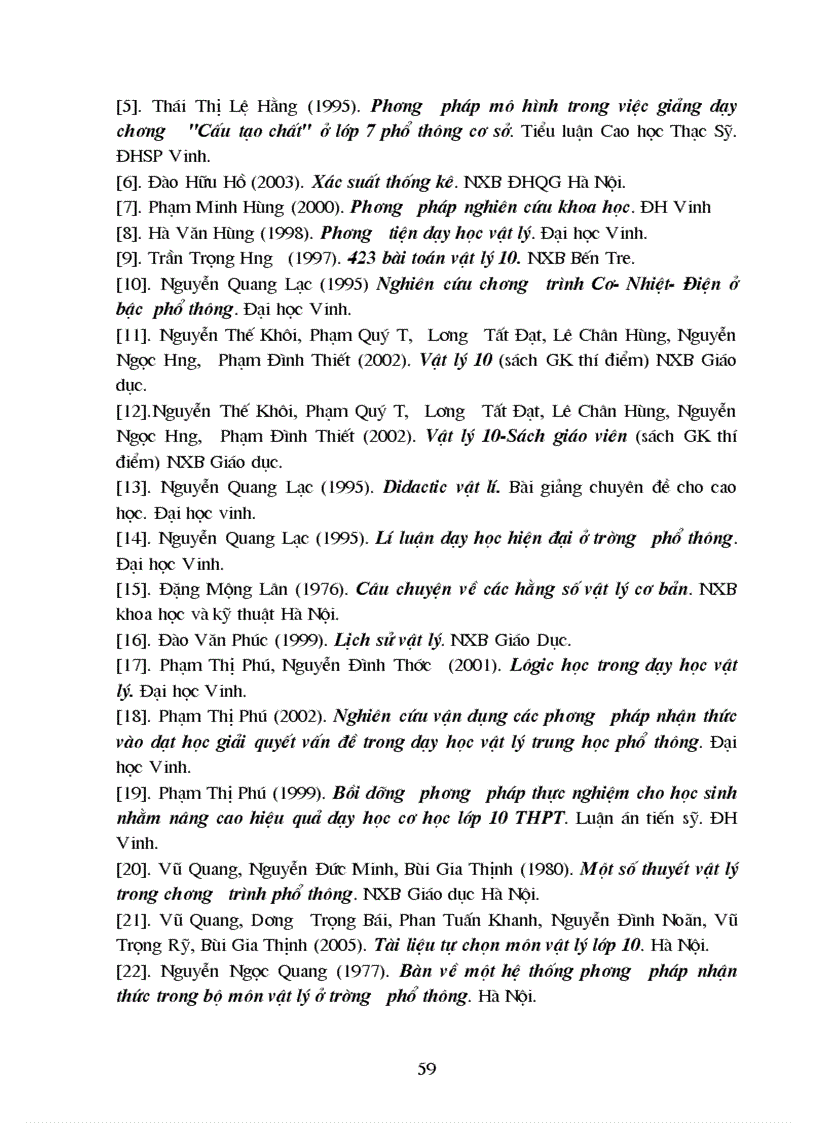 image for page Nghiên cứu sử dụng phương pháp mô hình trong dạy học chương Thuyết động học phân tử và chất khí lý tưởng vật lý lớp 10 trung học phổ thông