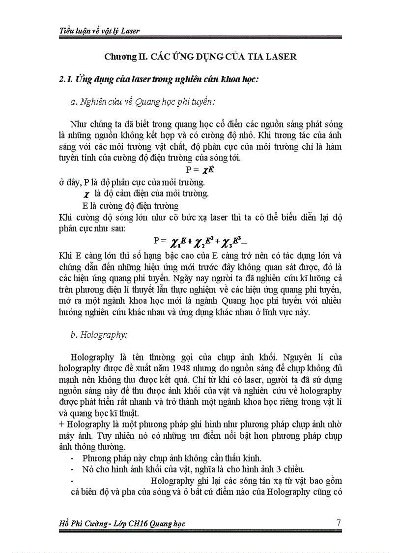 image for page Laser và các tính chất của laser ứng dụng mới nhất của tia laser