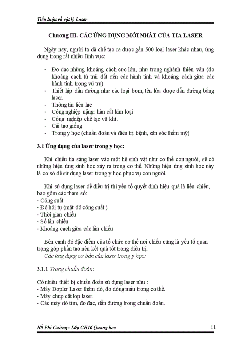 image for page Laser và các tính chất của laser ứng dụng mới nhất của tia laser