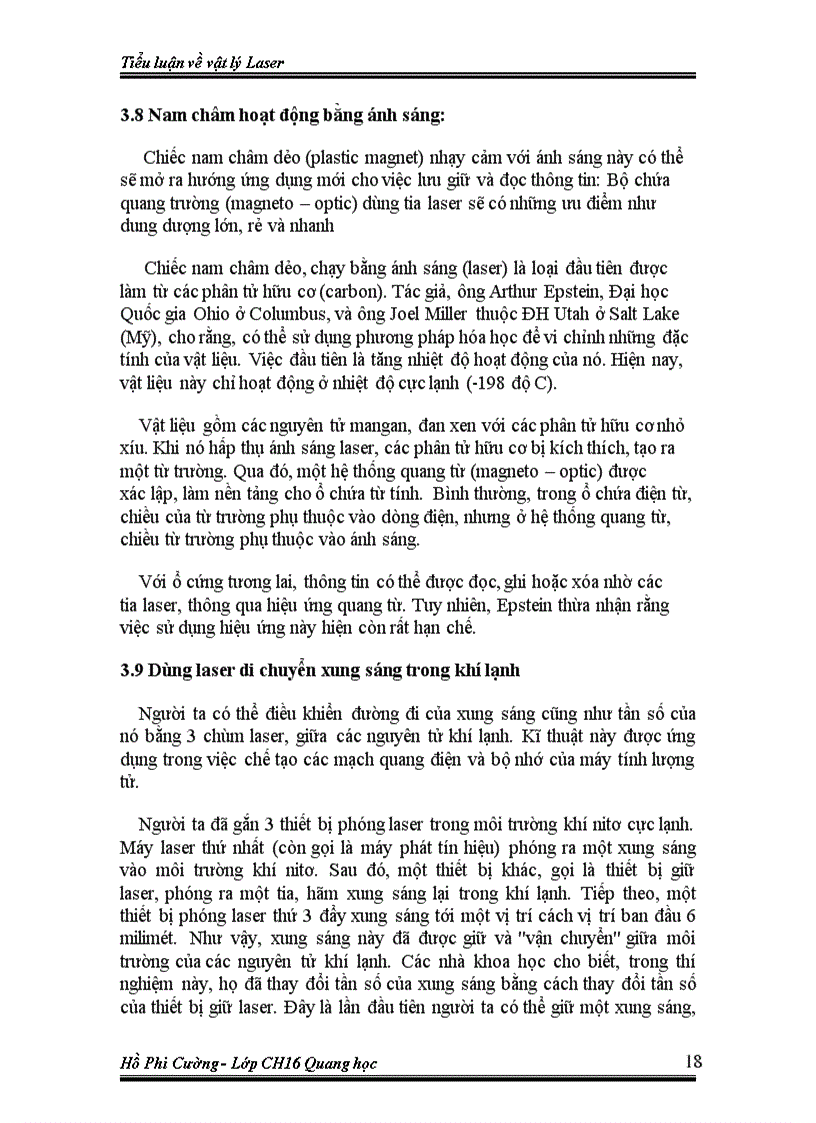 image for page Laser và các tính chất của laser ứng dụng mới nhất của tia laser