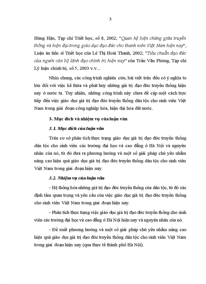 image for page Vấn đề giáo dục giá trị đạo đức truyền thống cho sinh viên Việt Nam hiện nay qua thực tế một số trường đại học và cao đẳng ở thành phố Hà Nội