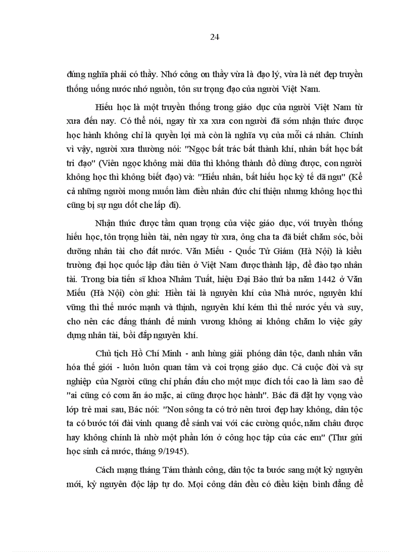 image for page Vấn đề giáo dục giá trị đạo đức truyền thống cho sinh viên Việt Nam hiện nay qua thực tế một số trường đại học và cao đẳng ở thành phố Hà Nội