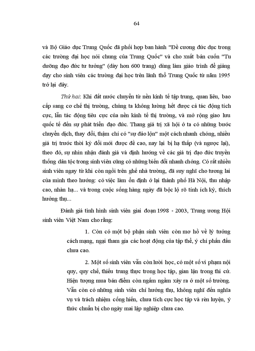 image for page Vấn đề giáo dục giá trị đạo đức truyền thống cho sinh viên Việt Nam hiện nay qua thực tế một số trường đại học và cao đẳng ở thành phố Hà Nội