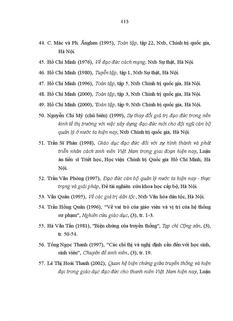 image for page Vấn đề giáo dục giá trị đạo đức truyền thống cho sinh viên Việt Nam hiện nay qua thực tế một số trường đại học và cao đẳng ở thành phố Hà Nội