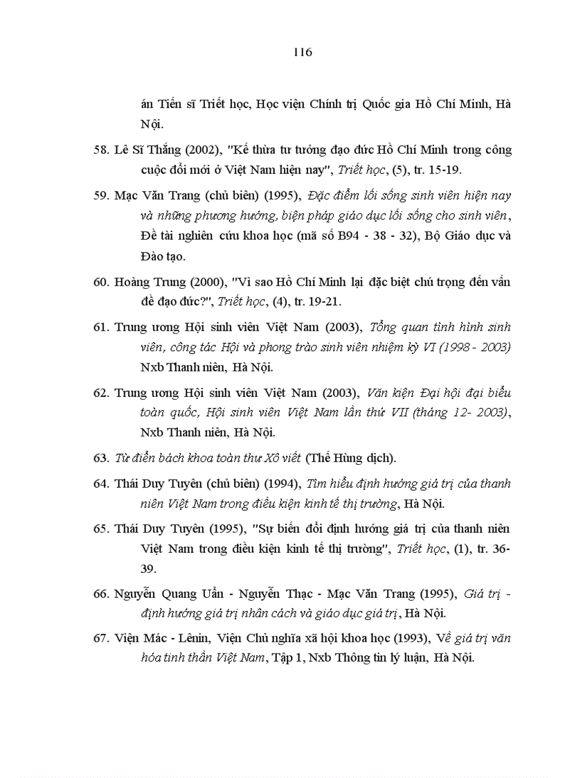 image for page Vấn đề giáo dục giá trị đạo đức truyền thống cho sinh viên Việt Nam hiện nay qua thực tế một số trường đại học và cao đẳng ở thành phố Hà Nội