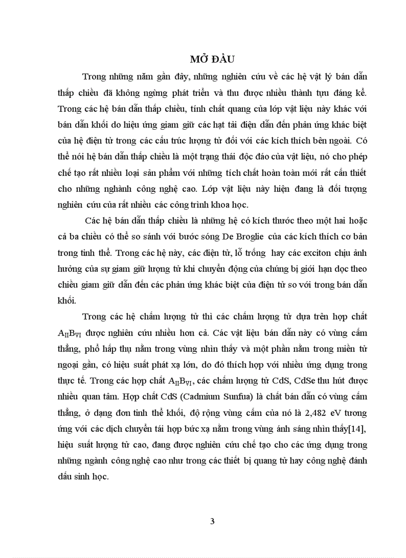 image for page Phổ hấp thụ và huỳnh quang của các nano tinh thể bán dẫn CdS và CdS ZnS chế tạo trong AOT