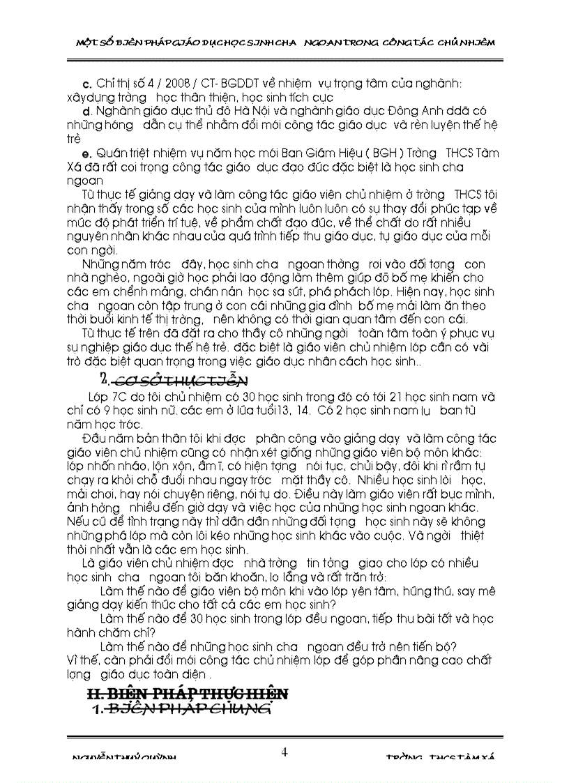 image for page SKKN Một số biện pháp giáo dục học sinh chưa ngoan trong công tác chủ nhiệm