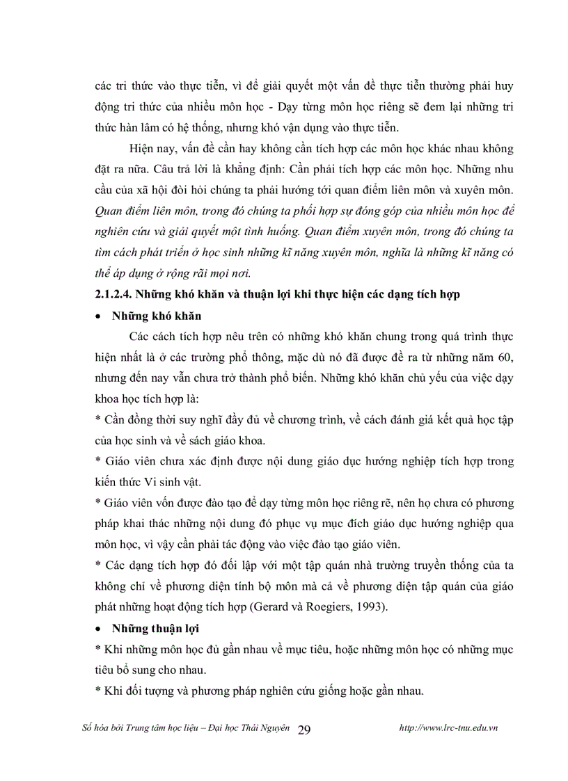 image for page Tích hợp giáo dục hướng nghiệp trong dạy học Vi sinh vật học Sinh học 10