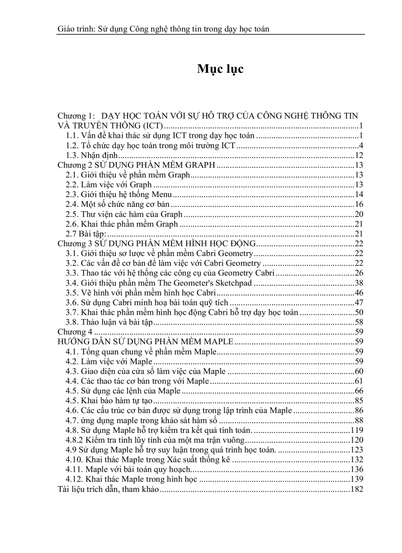 image for page Luận văn tốt nghiệp ứng dụng công nghệ thông tin trong dạy học toán