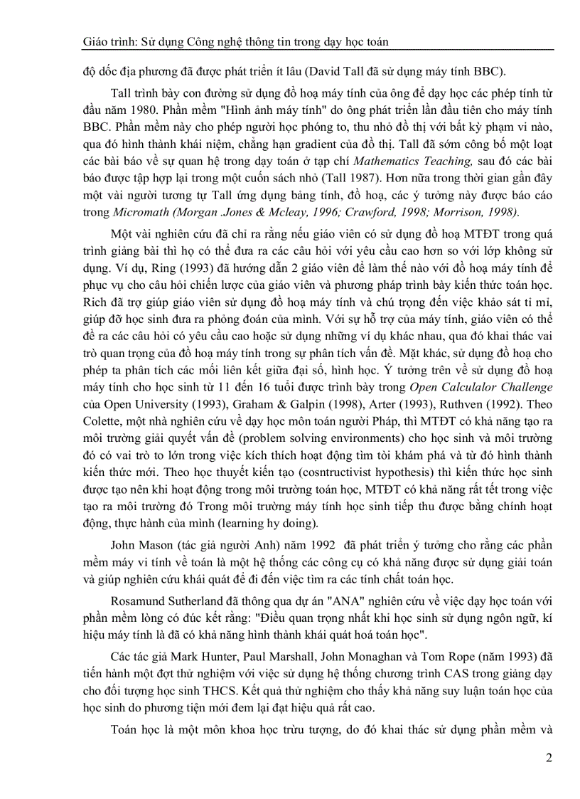 image for page Luận văn tốt nghiệp ứng dụng công nghệ thông tin trong dạy học toán