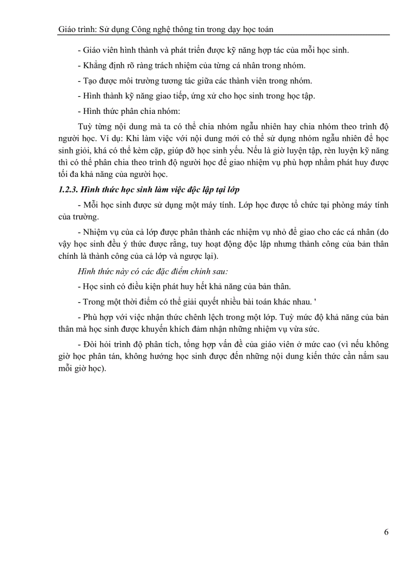 image for page Luận văn tốt nghiệp ứng dụng công nghệ thông tin trong dạy học toán