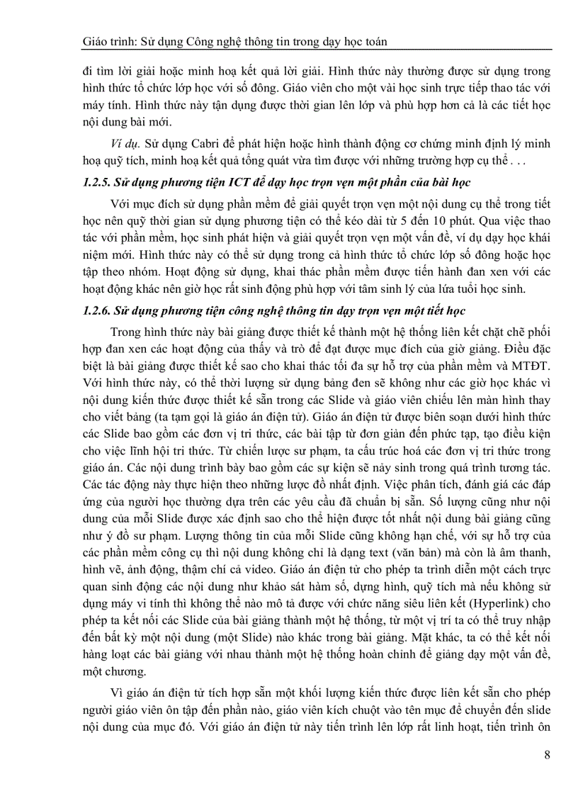 image for page Luận văn tốt nghiệp ứng dụng công nghệ thông tin trong dạy học toán